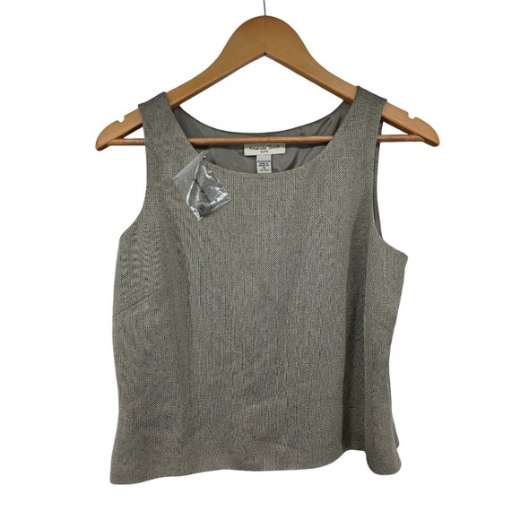 Amanda Smith Sleeveless Tweed Top Size 8 - Picture 8 of 8